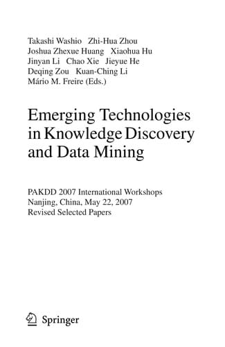 Emerging Technologies in Knowledge Discovery and Data Mining