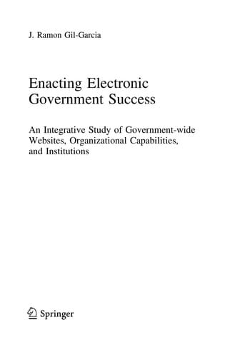 Enacting Electronic Government Success