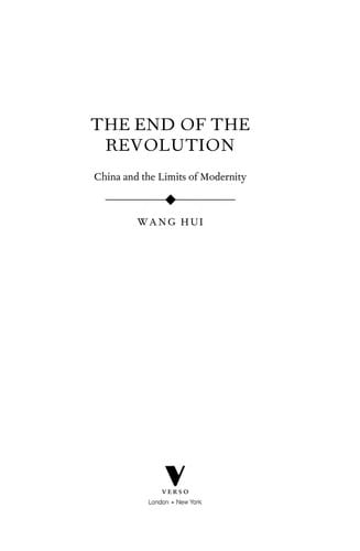 The end of the revolution