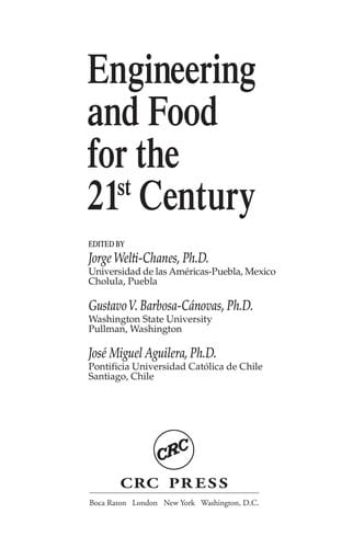 Engineering and food for the 21st century