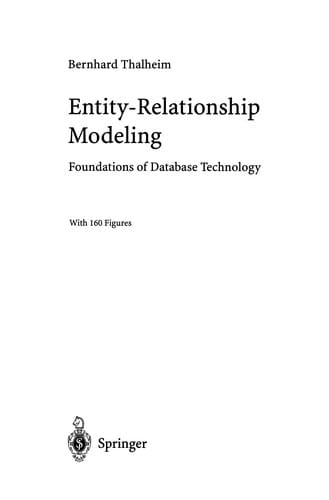 Entity-Relationship Modeling