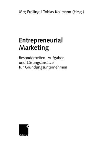 Entrepreneurial marketing