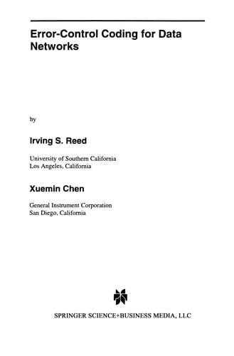 Error-Control Coding for Data Networks