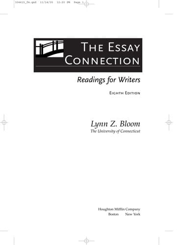 The essay connection
