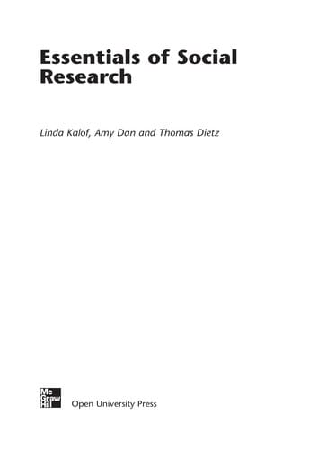 Essentials of Social Research