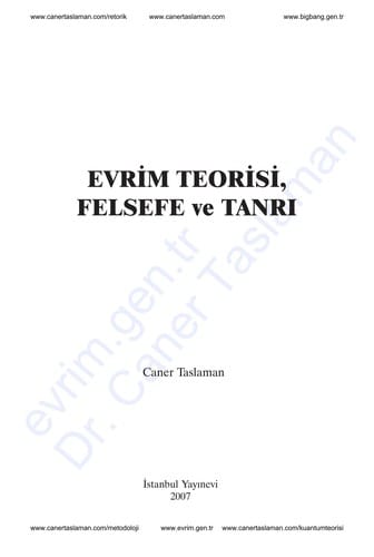 Evrim teorisi, felsefe ve Tanrı