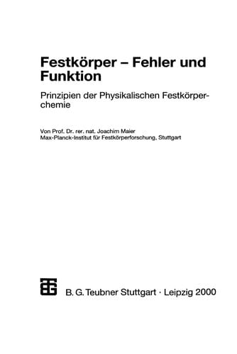 Festkörper -- Fehler und Funktion