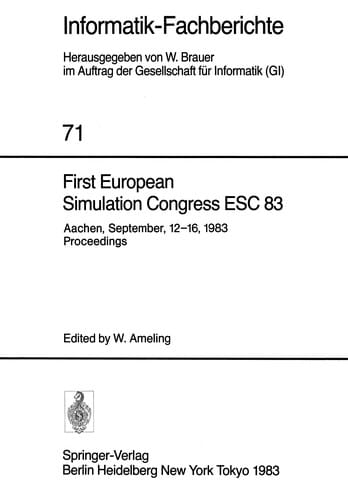 First European Simulation Congress ESC 83