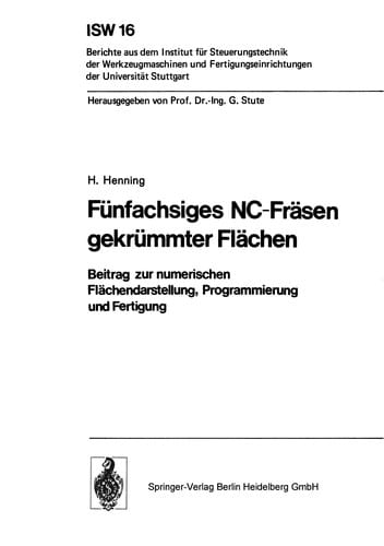 Fünfachsiges NC-Fräsen gekrümmter Flächen