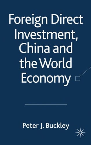 Foreign direct investment, China and the world economy
