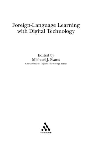 Foreign-language learning with digital technology