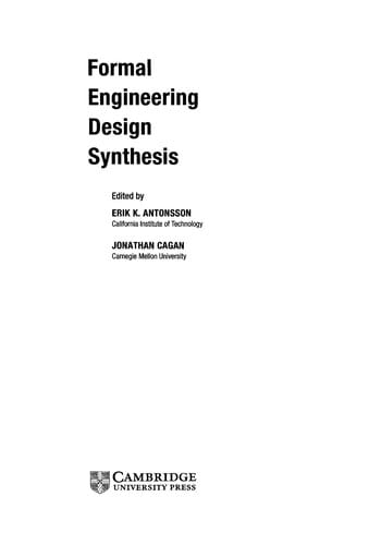 Formal engineering design synthesis