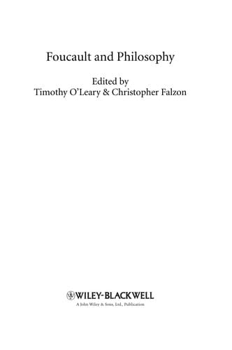 Foucault and philosophy