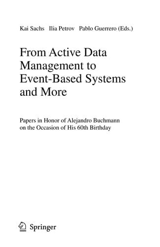 From active data management to event-based systems and more