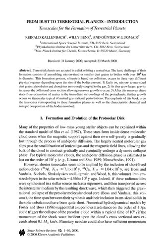 From Dust to Terrestrial Planets