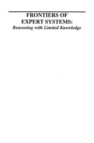Frontiers of Expert Systems