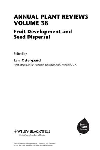 Fruit development and seed dispersal