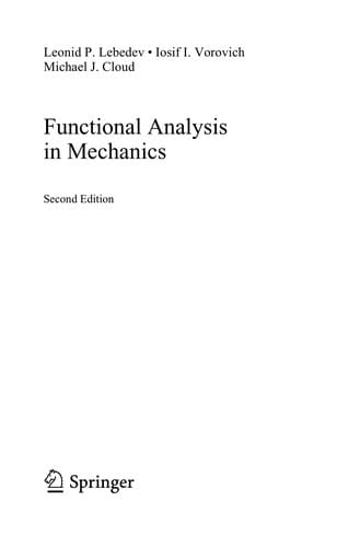 Functional Analysis in Mechanics