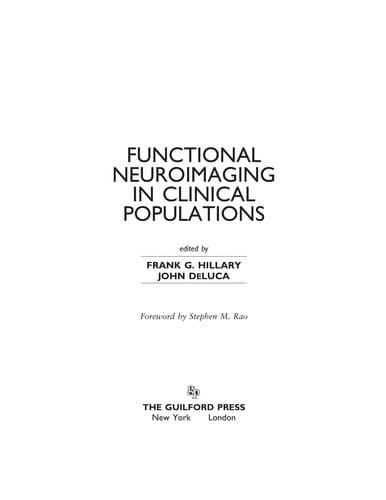 Functional neuroimaging in clinical populations