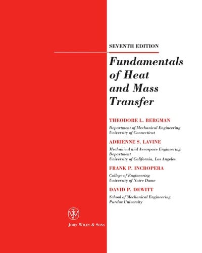 Fundamentals of heat and mass transfer