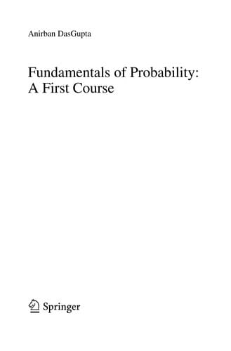 Fundamentals of probability