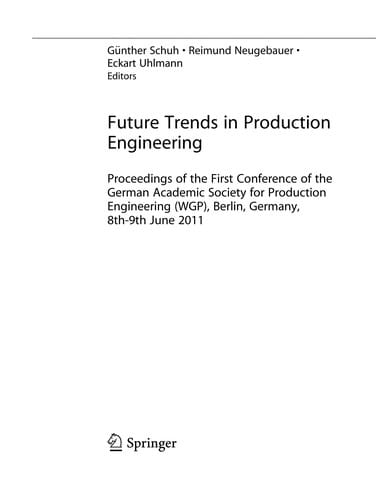 Future Trends in Production Engineering
