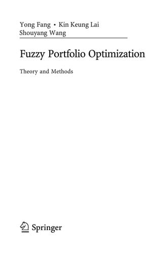Fuzzy portfolio optimization