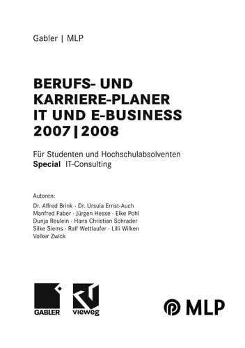 Berufs- und Karriere-Planer IT und e-business 2007/2008