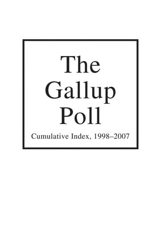 The gallup poll cumulative index