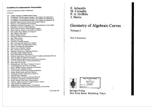 Geometry of algebraic curves