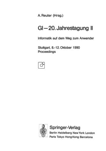 GI -- 20. Jahrestagung II