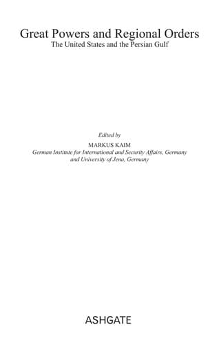 Great powers and regional orders