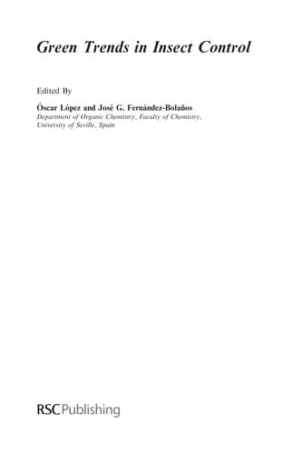 Green trends in insect control