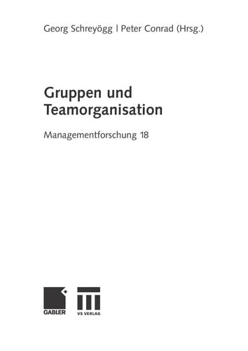 Gruppen und Teamorganisation