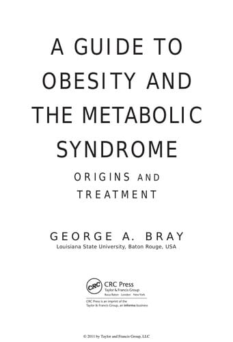 Guide to obesity and the metabolic syndrome