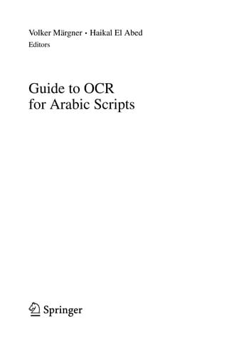 Guide to OCR for Arabic Scripts
