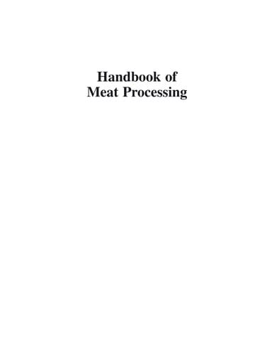 Handbook of meat processing