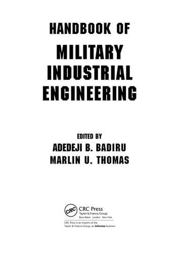 Handbook of military industrial engineering