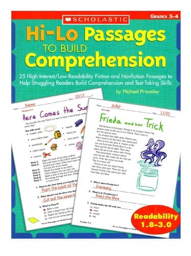 Hi-lo passages to build comprehension