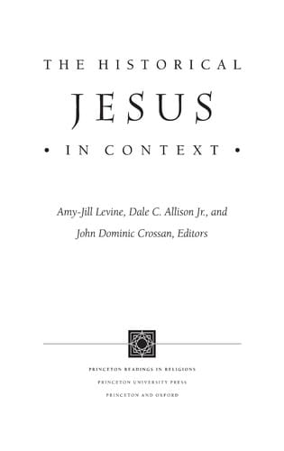 The historical Jesus in context