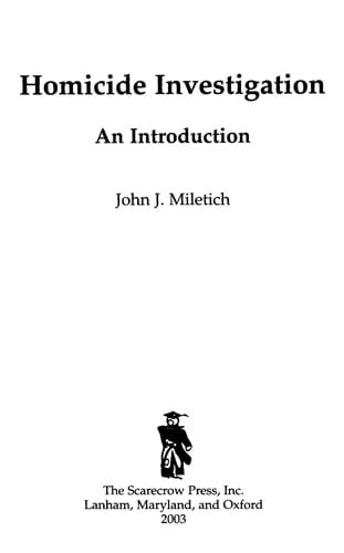 Homicide investigation