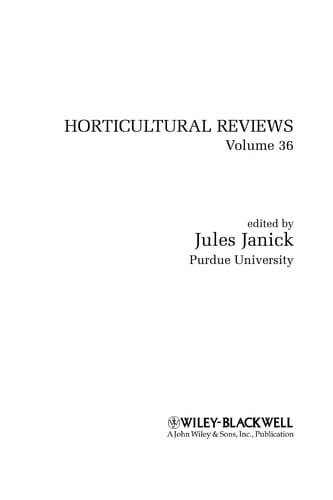 Horticultural Reviews - Volume 36