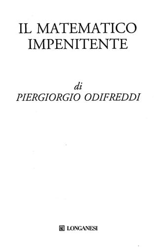Il matematico impenitente