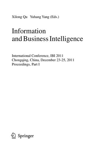 Information and Business Intelligence