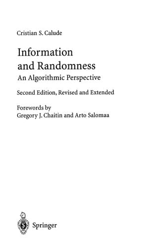 Information and Randomness