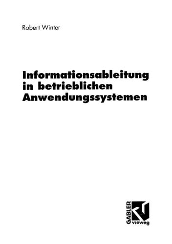 Informationsableitung in betrieblichen Anwendungssystemen