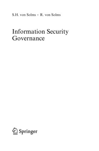 Information Security Governance