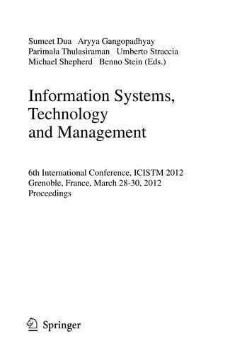 Information Systems, Technology and Management