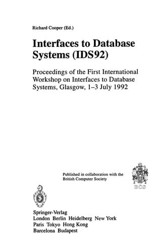 Interfaces to Database Systems (IDS92)