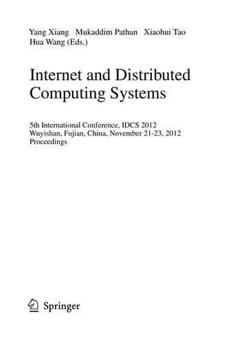 Internet and Distributed Computing Systems